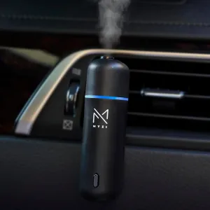 MYZI Car Air Freshener Diffuser, Waterless Diffuser Car Essential Oil Diffuser with 6 Refill Scents, Car Diffuser Air Freshener Car Fragrance Diffuser