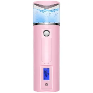 Nano Facial Mister For Eyelash Extensions, Compact Skincare Device, 40Ml Tank, Uv Blue Light Disinfection, Usb Rechargeable, Ideal For Hydration And Beauty Care