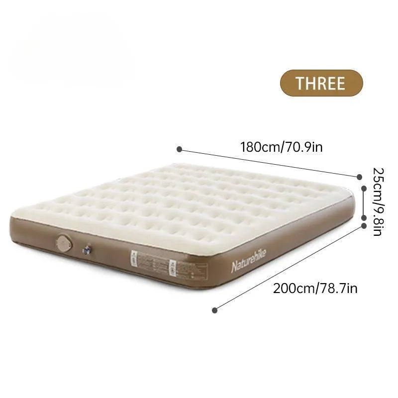 Naturehike C25 Built-in Pump PVC High-Height Inflatable Mattress