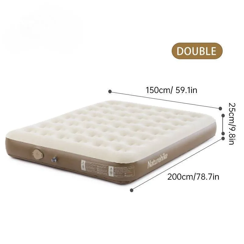 Naturehike C25 Built-in Pump PVC High-Height Inflatable Mattress