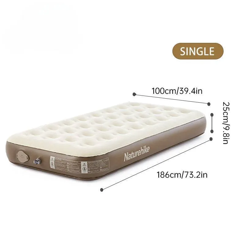 Naturehike C25 Built-in Pump PVC High-Height Inflatable Mattress