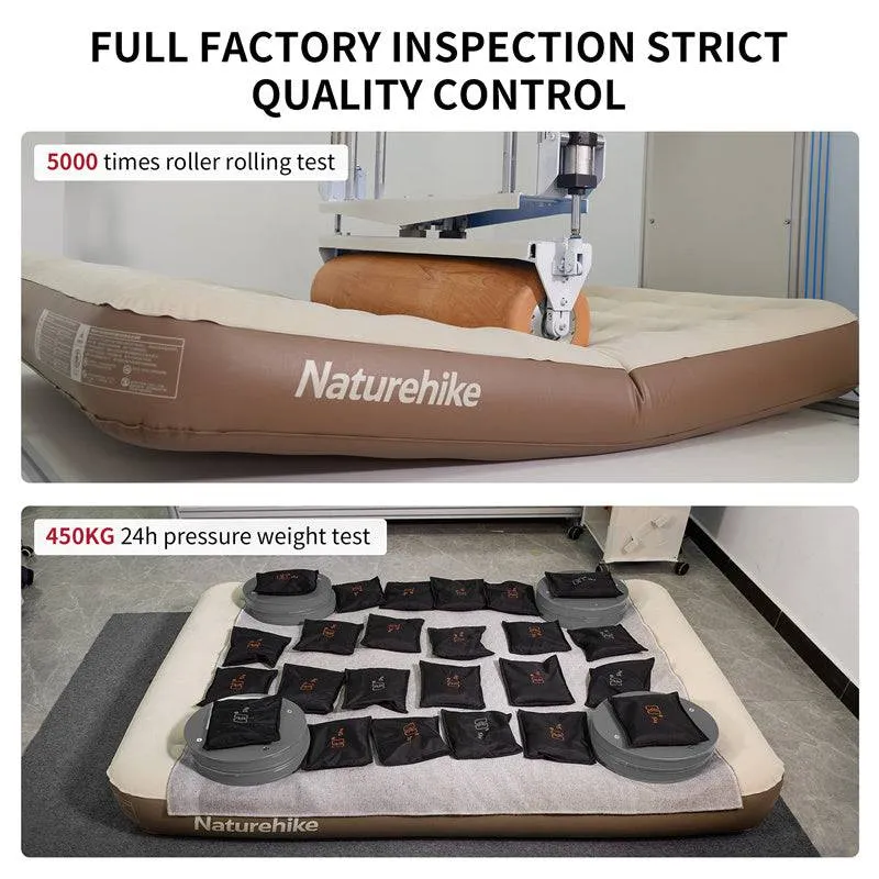 Naturehike C25 Built-in Pump PVC High-Height Inflatable Mattress