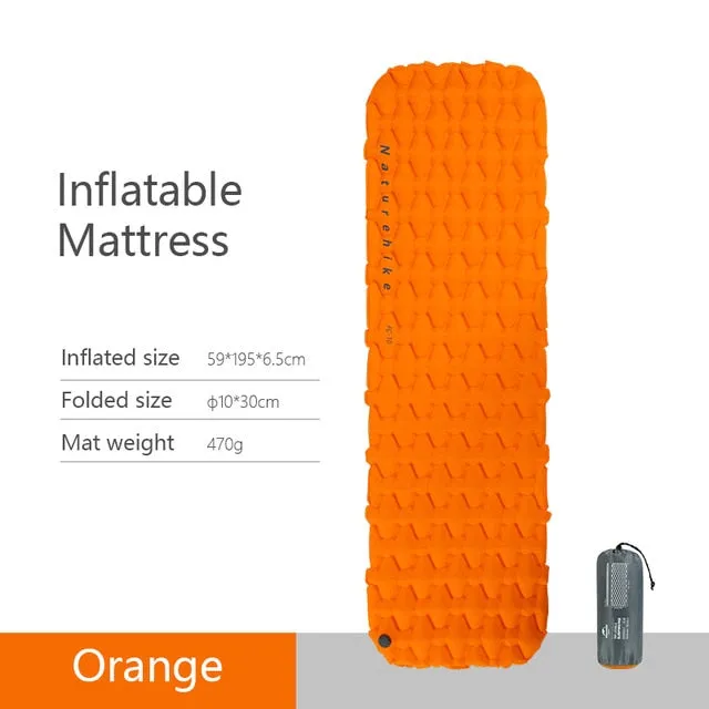 Naturehike Nylon Sleeping Pad Lightweight Moisture-proof Air Mattress Portable Inflatable Mattress