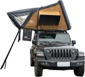 Naturnest Hard Shell Rooftop Tent for SUV Pickup Truck - Camping Roof Top Car Tent for All Seasons With Telescopic Ladder