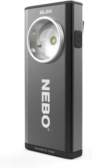 NEBO Slim Work Light, USB Rechargeable Bright Pocket Light with Clip