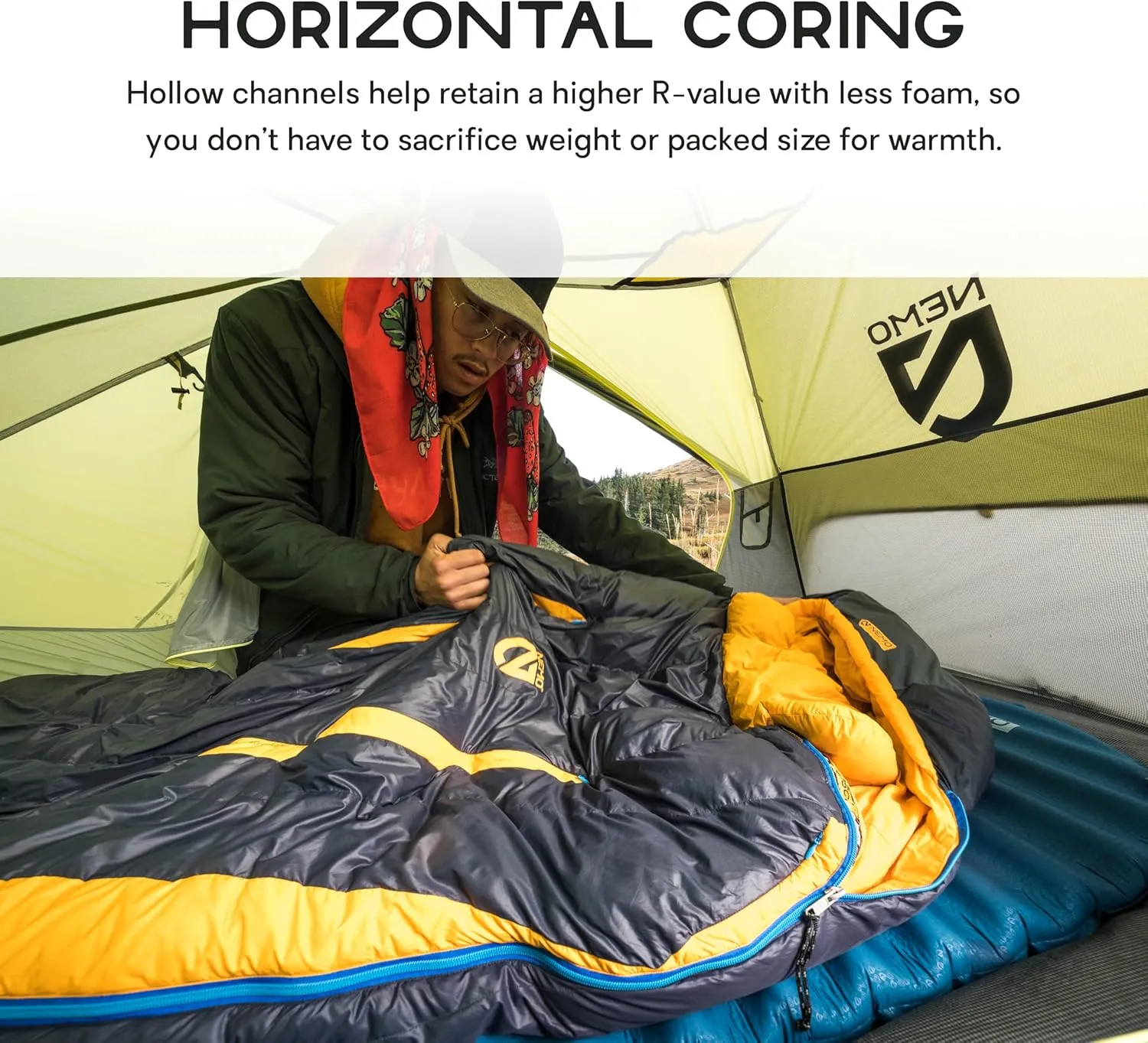 NEMO Equipment Flyer Self-Inflating Bluesign Sleeping Pad - Long Wide - Abyss