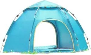 NIEH Four Seasons Family Camping Tent for 3-4 Persons, Pop Up Tent Waterproof Sun Shade Anti UV Easy Set Up for Beach/Hiking/Backpacking/Fishing Instant Sun Shelter