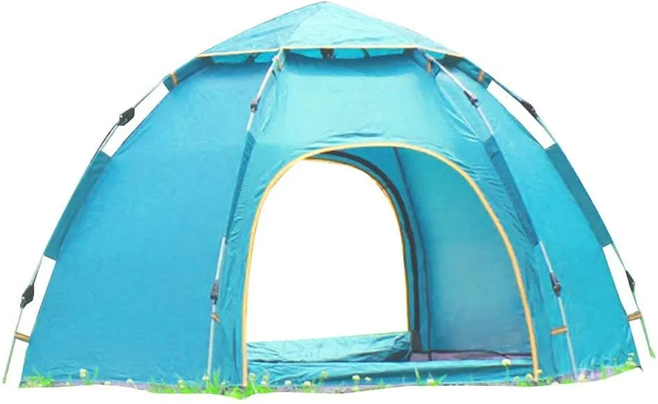 NIEH Four Seasons Family Camping Tent for 3-4 Persons, Pop Up Tent Waterproof Sun Shade Anti UV Easy Set Up for Beach/Hiking/Backpacking/Fishing Instant Sun Shelter