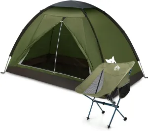 Night Cat Backpacking Tent with Backpacking Chair Ultralight for One 1 to 2 Persons Lightweight Waterproof