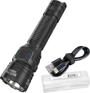Nitecore MH25 Pro 770 Yard Long Throw Flashlight, 3300 Lumen USB-C Rechargeable Compact Duty Work Light with Lumentac Organizer