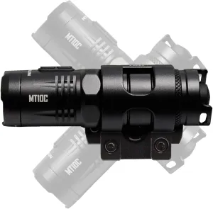 Nitecore MT10C 920 Lumen ARC Rail Tactical Helmet Light, Rechargeable and Rotary with Red Light