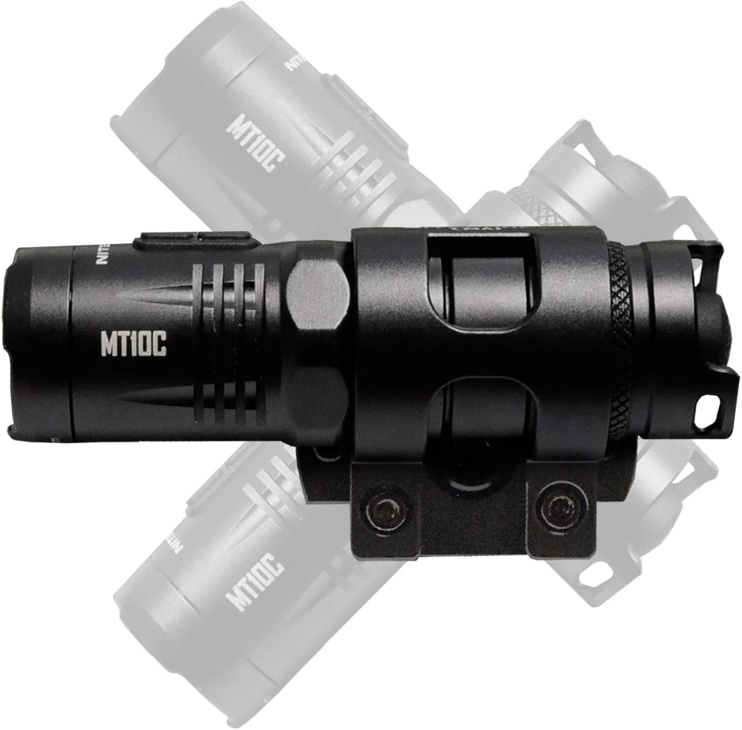 Nitecore MT10C 920 Lumen ARC Rail Tactical Helmet Light, Rechargeable and Rotary with Red Light