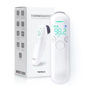 No Touch 4-in-1 Medical Grade Infrared Forehead Thermometer for Adults, Kids & Babies, FSA HSA Eligible, 1s Fast & Accurate, with Indoor Humidity Check Feature, Fever Alarm & Mute Mode
