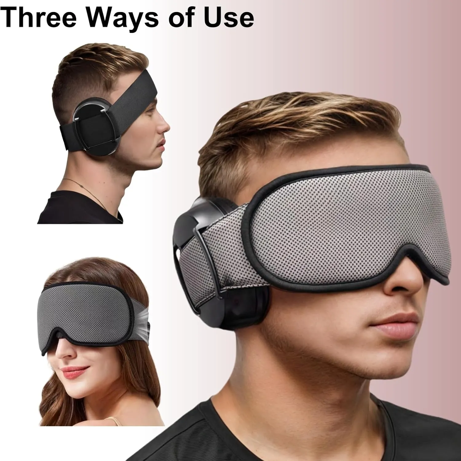 Noise Reduction Ear Muffs, Sound Proof Ear Protection, NRR 30dB, 3D Light-Blocking Sleep Mask,Deep Sleep Set