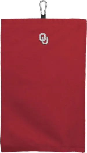 Northwest Oklahoma Sooners NCAA Team Logo Micro Fiber Tri-Fold Golf Towel 16 x 24 Inches