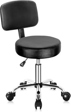Nova Microdermabrasion Rolling Stool Chair Adjustable Salon Stool PU Leather Pedicure Tattoo Office Massage Spa Stools Chair