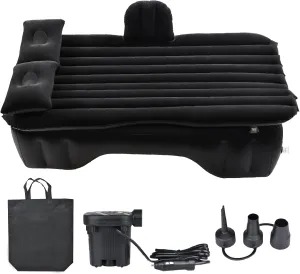 NovelBee Inflatable Car Air Mattress, Inflatable Camping Air Mattress with Long Air Foot Piers, Portable Camping Travel Sleeping Bed for Car SUV Truck