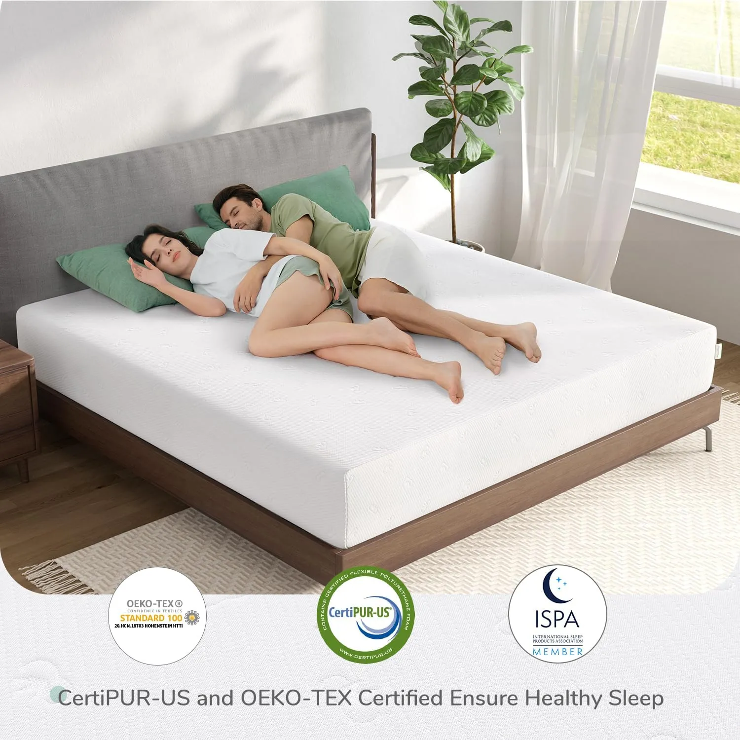 Novilla King Mattress, 12 Inch King Size Memory Foam Mattress with Comfort Foam for Pressure Relief & Cool Fresh Sleep, Removable Washable Cover,Mattresses in a Box,Medium Firm