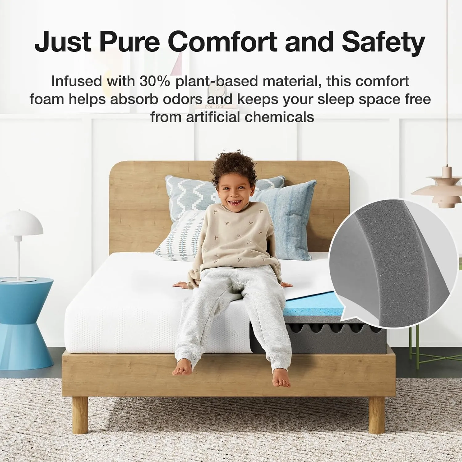 Novilla Twin Mattress, 6 Inch Twin Bed Mattress for Kids, Gel Memory Foam Mattresses for Cooling Night Sleep & Pressure Relief, CertiPUR-US Certified
