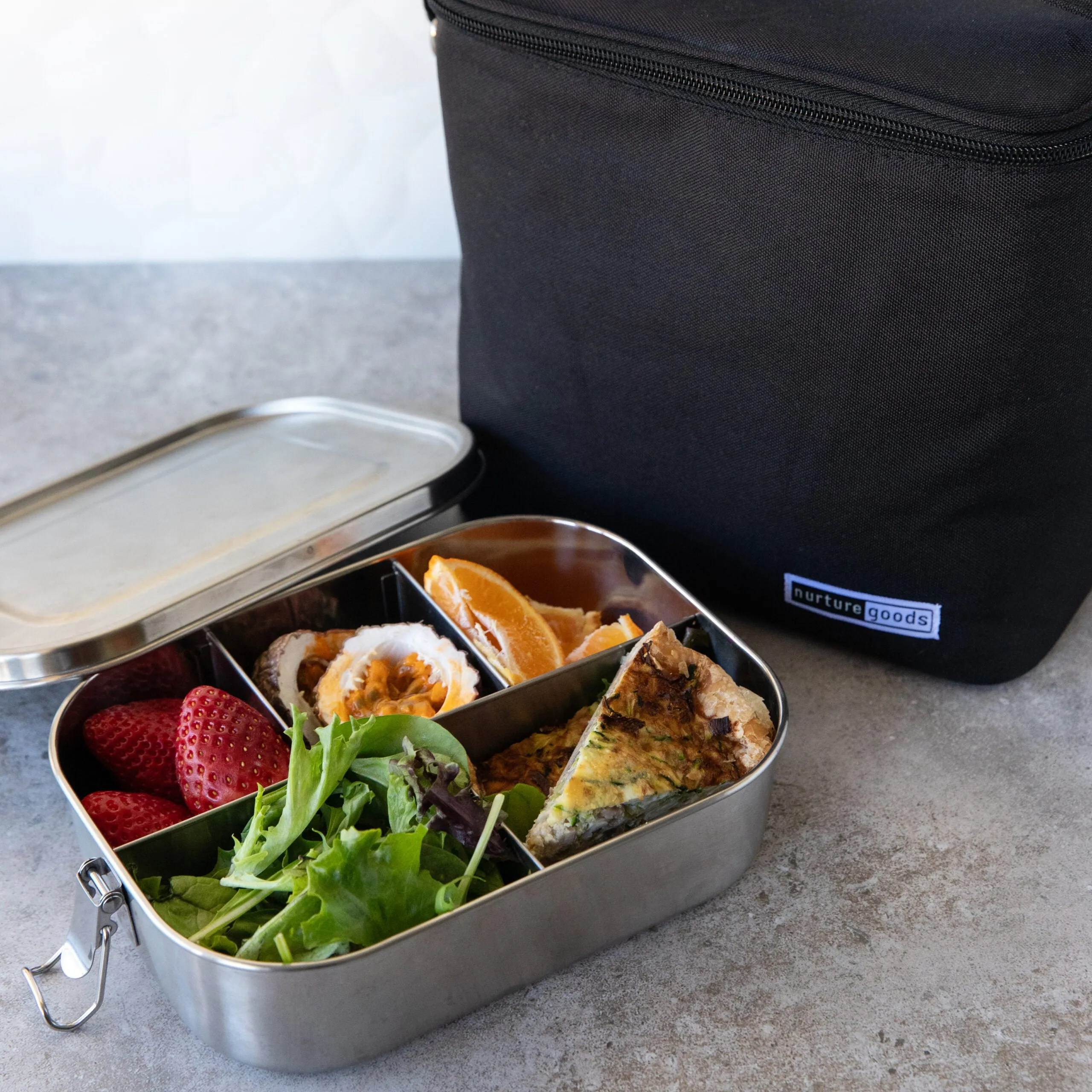 Nurture Goods Recycled PET Insulated Lunch Bag - Black