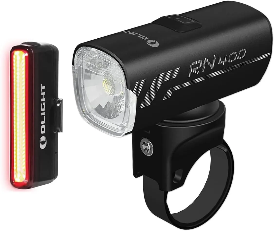 OLIGHT Seemee 30 C Bike 30 Lumens Taillight 230 Degree Visibility Bundle with RN 400 LED Bicycle Lights