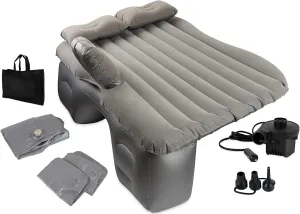 Olivia&Aiden Inflatable SUV Air Mattress for Back Seat, Thickened Camping Bed With Electric Pump, Two Pillows and Carry Bag - 56"X34"