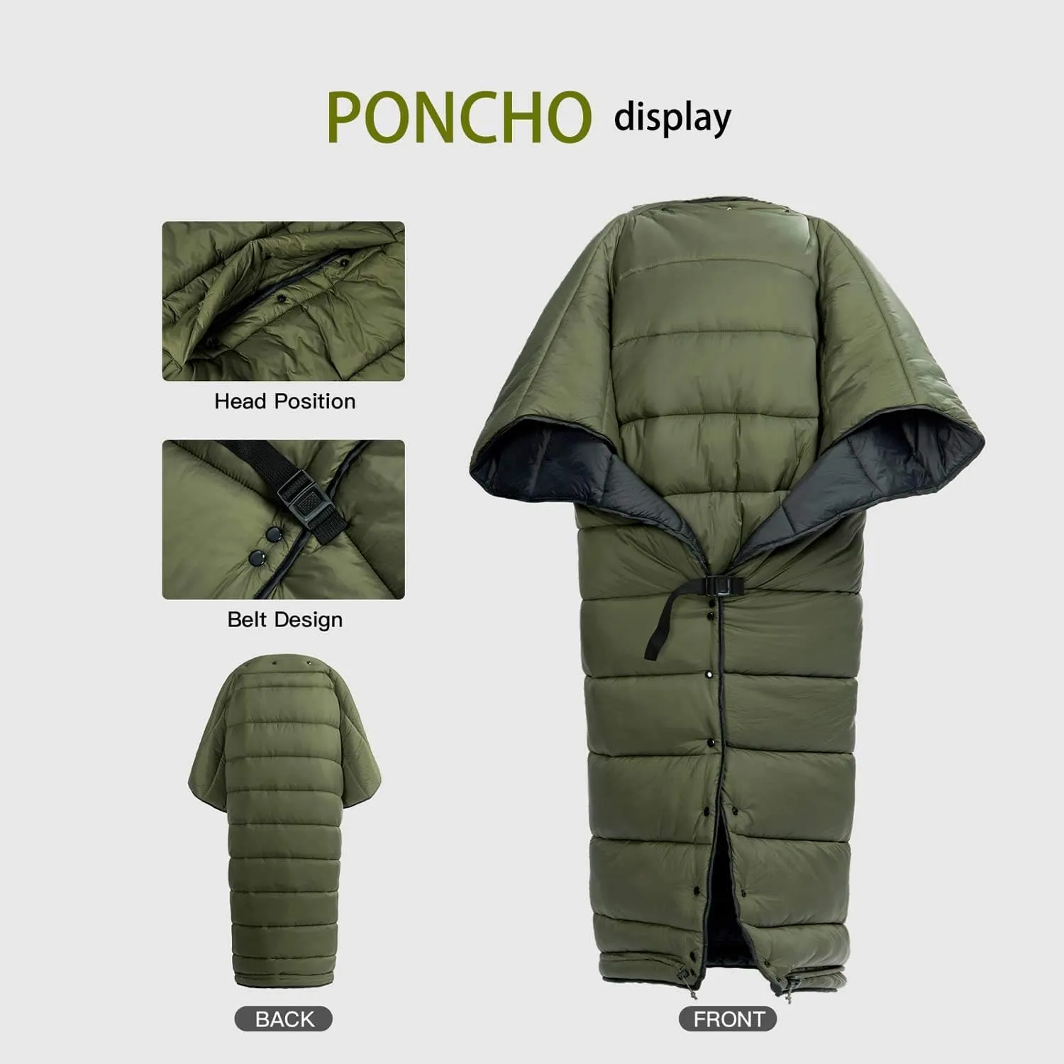 Onewind Hammock Top Quilt with Footbox, Lightweight and Portable Sleeping Quilt Camping Sleeping Bag for Backpacking and Hiking