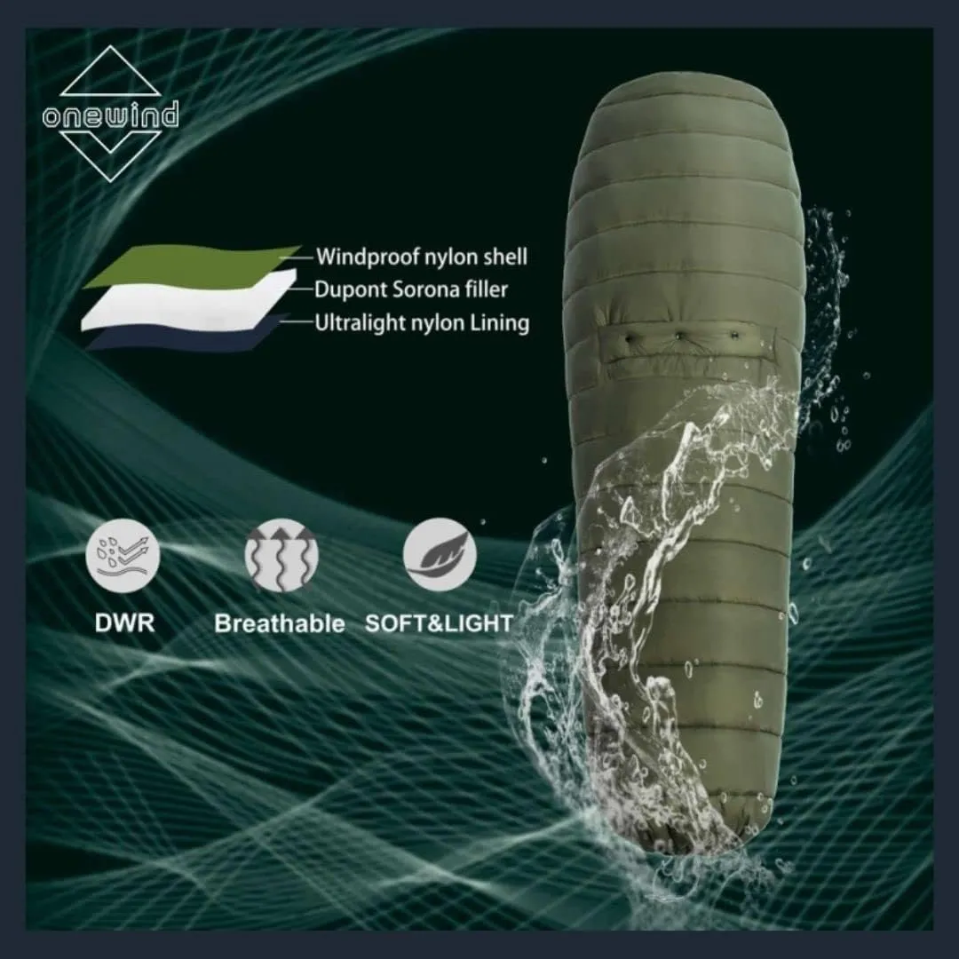 Onewind Hammock Top Quilt with Footbox, Lightweight and Portable Sleeping Quilt Camping Sleeping Bag for Backpacking and Hiking