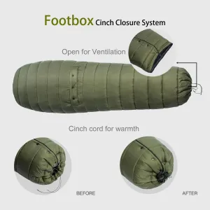 Onewind Hammock Top Quilt with Footbox, Lightweight and Portable Sleeping Quilt Camping Sleeping Bag for Backpacking and Hiking