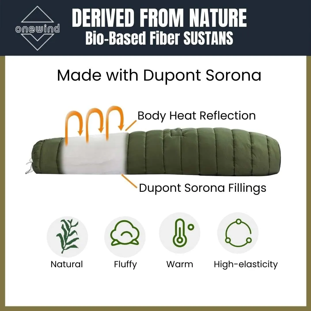 Onewind Hammock Top Quilt with Footbox, Lightweight and Portable Sleeping Quilt Camping Sleeping Bag for Backpacking and Hiking