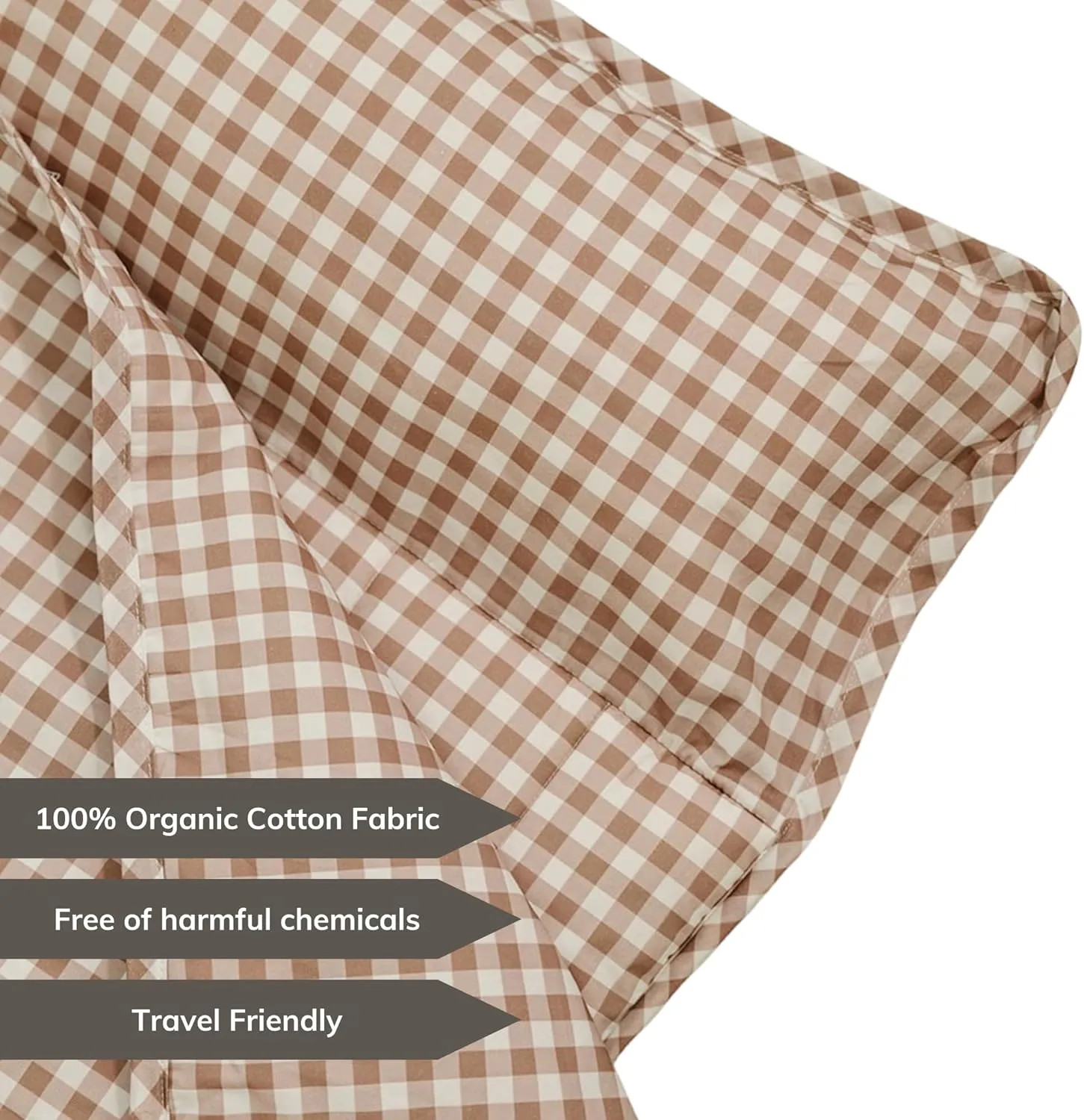 Organic Toddler Nap Mat - 100% Cotton Fabric Sleeping Mat - Sleeping Bag for Kids - Removable Pillow and Blanket – 1.5” Thick Pad - Ideal for Home, Daycare, Preschool & Sleepovers.