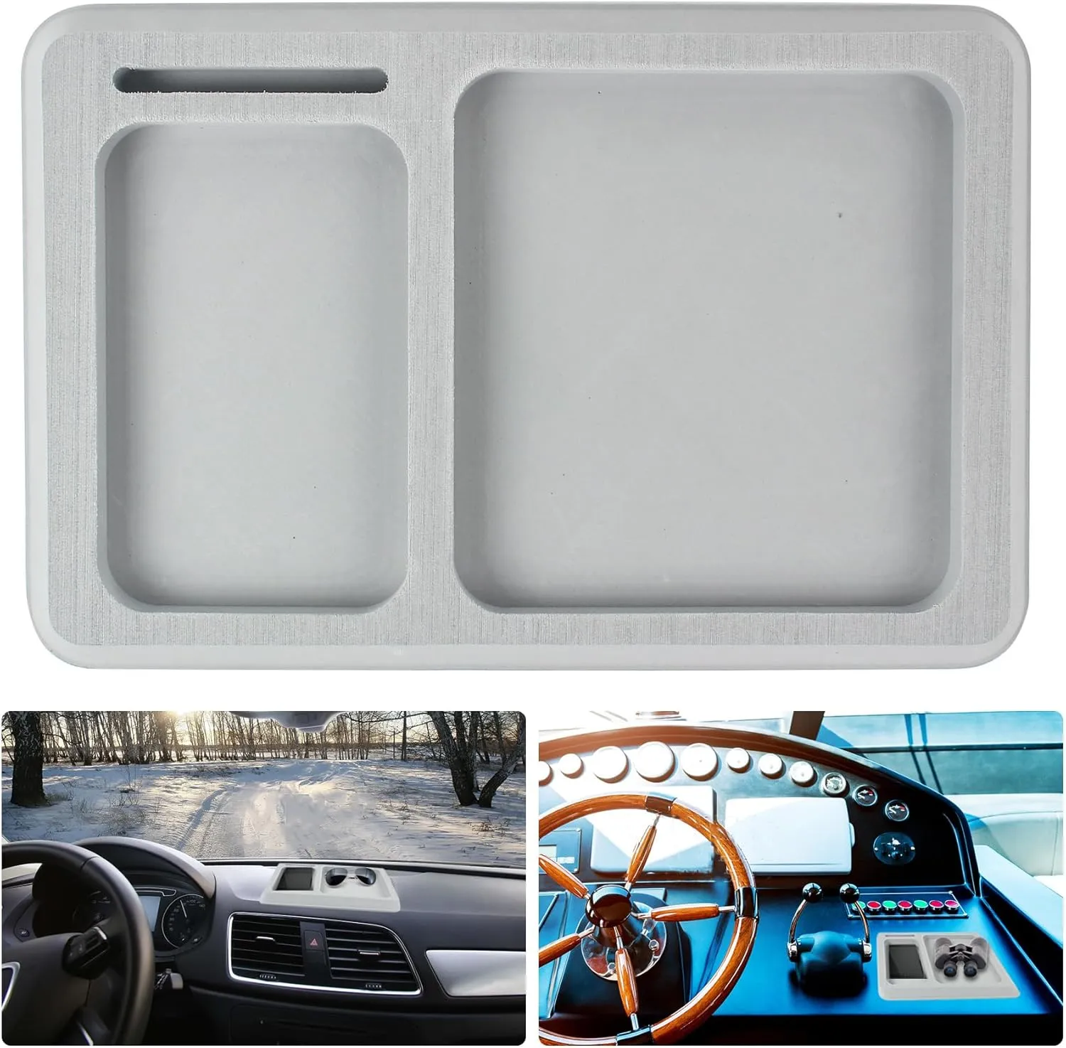 ORLANG Boat Dash Pad,Multi-Compartment Design Boat Dash Pad Foam,EVA Foam Boat Dashboard Organizer Accessory Holder for Fishing Boats, Kayaks, Car Dashboards,15×10In