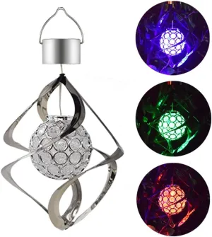 OUSIKA Outdoor Decoration Solar Powered Wind Chimes Light Hanging LED Garden Outdoor Lamp Colour Changing Hanging Christmas Party Home Decoration Garden Decorations Decoration