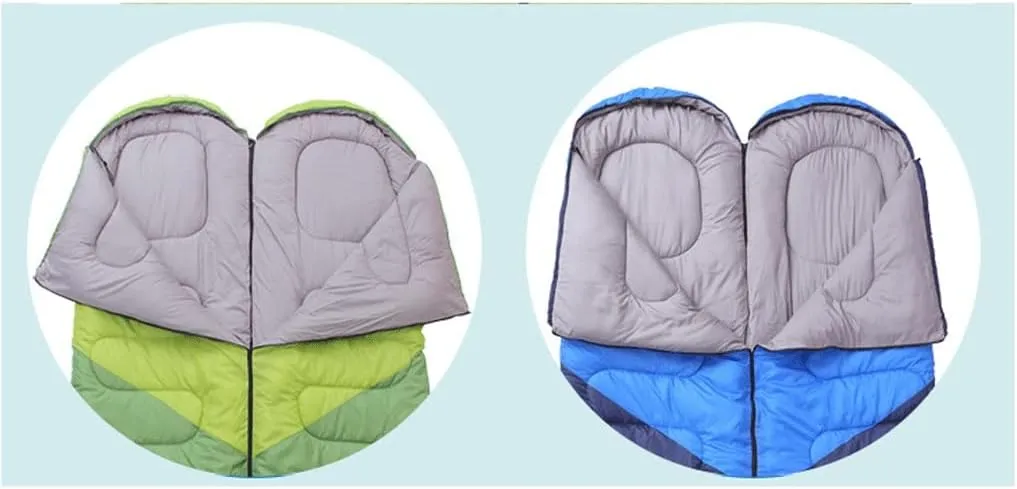 Outdoor Adult Cotton Sleeping Bag Patchable Envelope Sleeping Bag for All Seasons Dirty Travel Lunchtime Indoor