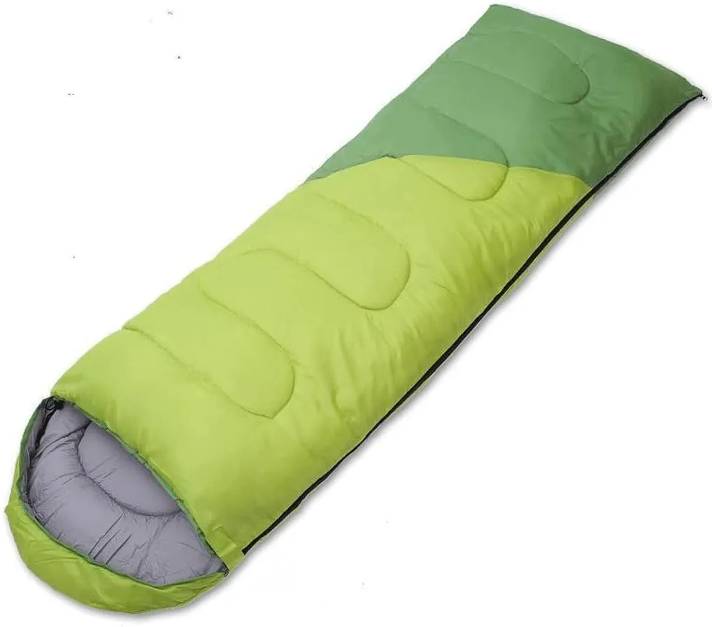 Outdoor Adult Cotton Sleeping Bag Patchable Envelope Sleeping Bag for All Seasons Dirty Travel Lunchtime Indoor