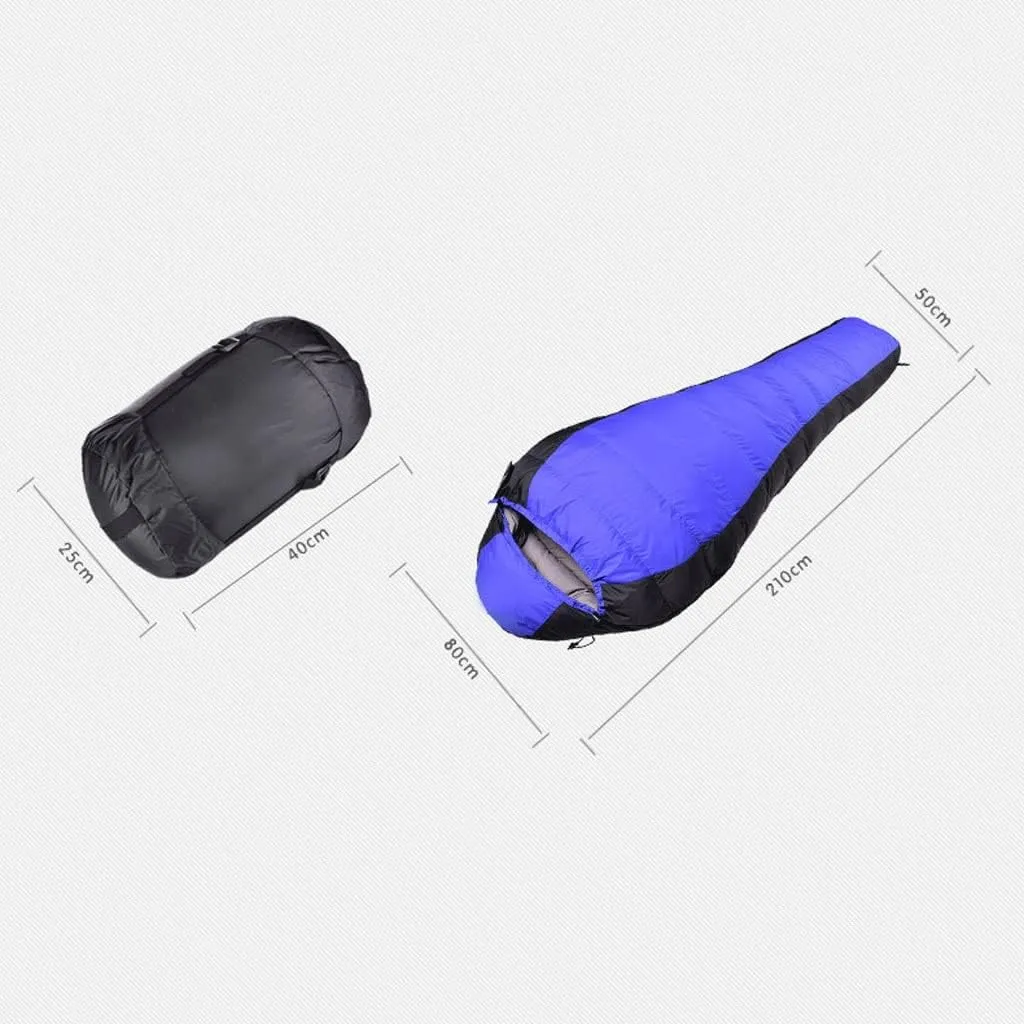 Outdoor Adult Down Sleeping Bag Outdoor Camping Camping Warm Adult Patchwork Winter Thick Sleeping Bag