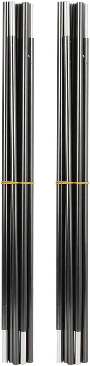 Outdoor Aviation Aluminum Double Tent Pole Support Frame Rod Accessory, Lightweight and Portable, to Install, Strong Hardness and Good Toughness, Ideal for Two Person Tents