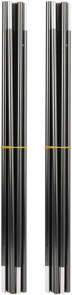 Outdoor Aviation Aluminum Double Tent Pole Support Frame Rod Accessory, Lightweight and Portable, to Install, Strong Hardness and Good Toughness, Ideal for Two Person Tents
