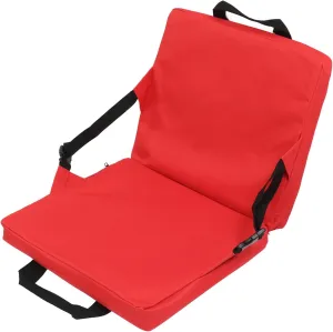 Outdoor Back Chair Cushion Foldable Stadium Seat Cushion Outdoor Padded Chair Backrest Folding Chair with Back Cushion Suitable for Outdoor