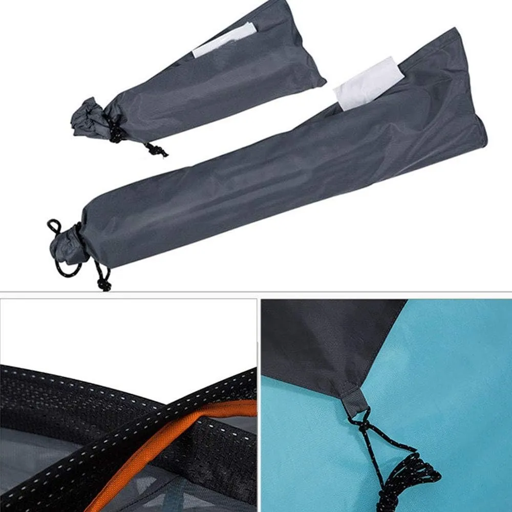 Outdoor Backpack Tent 3-Season Winter Tent 4 Persons Double Layer Camping Tent Backpacking Tent for Camping Hiking Travel Climbing Night Cat Camping Tent, 130x240cm, Green