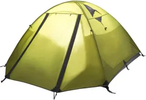 Outdoor Backpack Tent 3-Season Winter Tent 4 Persons Double Layer Camping Tent Backpacking Tent for Camping Hiking Travel Climbing Night Cat Camping Tent, 130x240cm, Green
