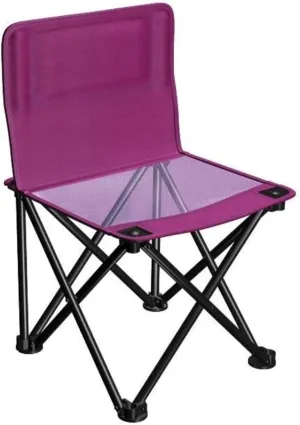 Outdoor Camp Chairs, Outdoor Folding Backrest Chair Portable Fishing Chair with Side Pocket Lightweight Leisure Chairs Padded Deck Chair Lawn Chairs Adults(D)
