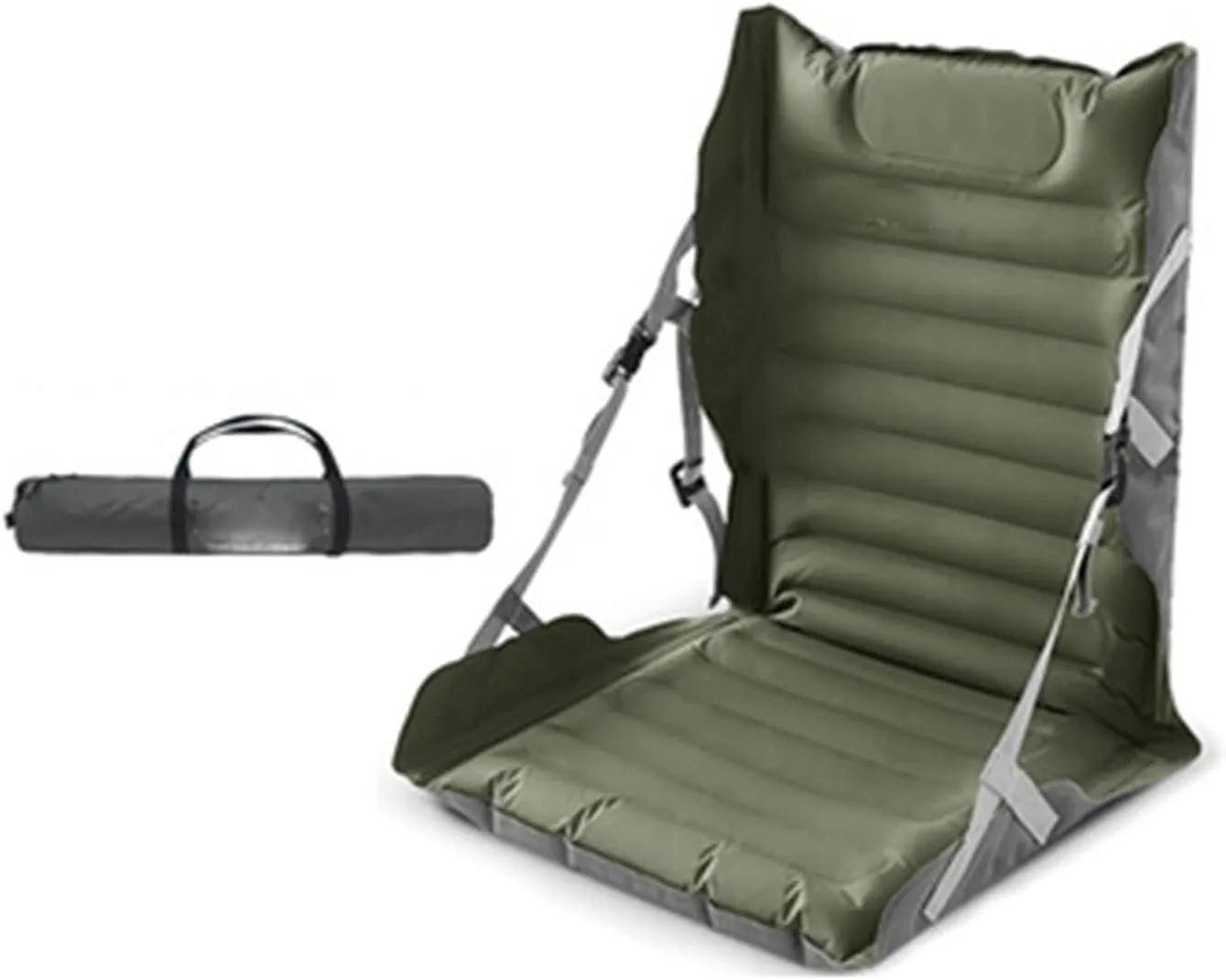Outdoor Camping Inflatable Folding Chair Portable Seat Cushion Back Recliner Inflatable Sofa Air Cushion Chair Suitable for Garden Camping