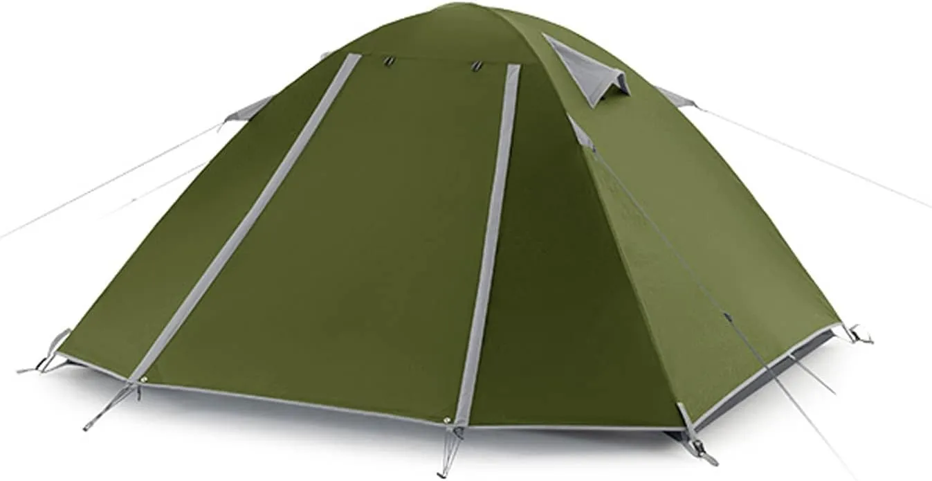 Outdoor Camping Tent 2-4 Person Camping Tents Waterproof Windproof Family Tent Easy Set Up Portable Tent with Carry Bag for Outdoor Camping/Hiking