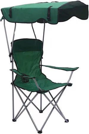 Outdoor Chair Folding Camping Chair Camping Chair with Shade Canopy Chair, Folding Recliner, Adjustable Outdoor Beach Lightweight Sunshade Folding Chairs Camping Chair Foldable Chair
