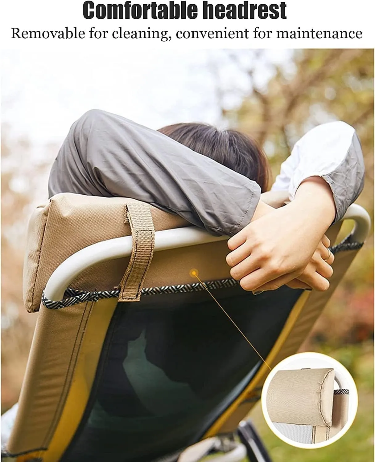 Outdoor Chair Folding Camping Chair Outdoor Deck Chair Portable Armchair Fishing Camping Seat Stool with Adjustable Backrest and Breathable Mesh Backrest Camping Chair Foldable Chair