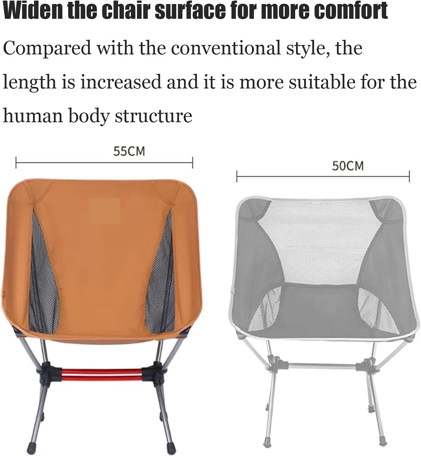 Outdoor Chair Folding Camping Chair Ultralight Backpack Camping Chair Travel Hiking Foldable Portable Outdoor Beach Backpack Seat, Breathable Double-Sided Mesh Camping Chair Foldable Chair ( Color : O