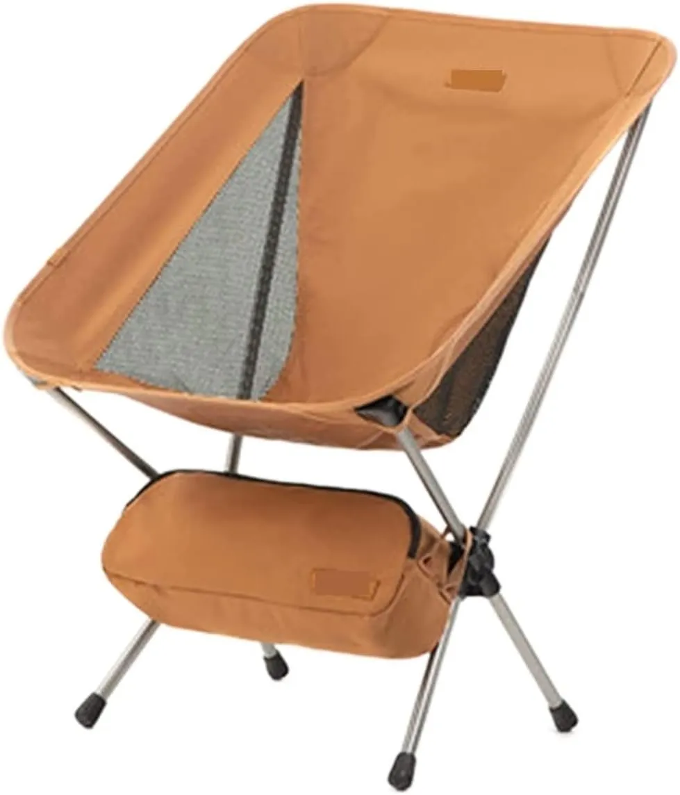 Outdoor Chair Folding Camping Chair Ultralight Backpack Camping Chair Travel Hiking Foldable Portable Outdoor Beach Backpack Seat, Breathable Double-Sided Mesh Camping Chair Foldable Chair ( Color : O