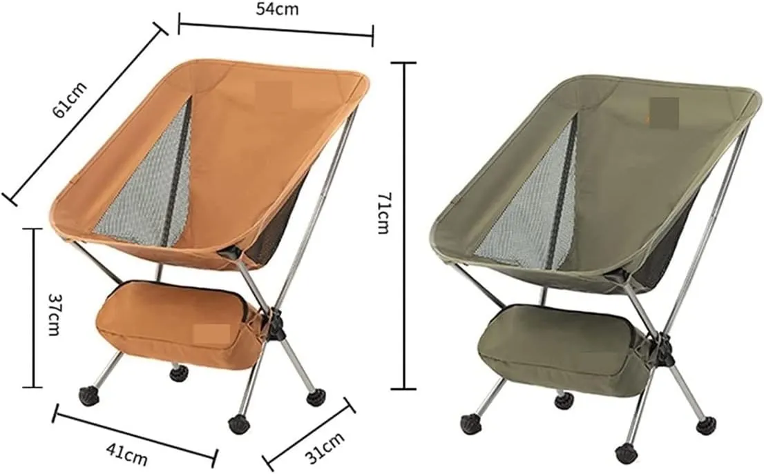 Outdoor Chair Folding Camping Chair Ultralight Backpack Camping Chair Travel Hiking Foldable Portable Outdoor Beach Backpack Seat, Breathable Double-Sided Mesh Camping Chair Foldable Chair ( Color : O