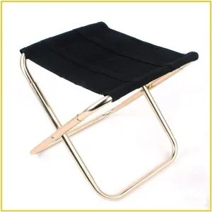 Outdoor Foldable Fishing Chair Ultra Light Weight Portable Folding Camping Aluminum Alloy Picnic Fishing Chair with Bag Chaise de Tabouret de Plage Matériel de Camping